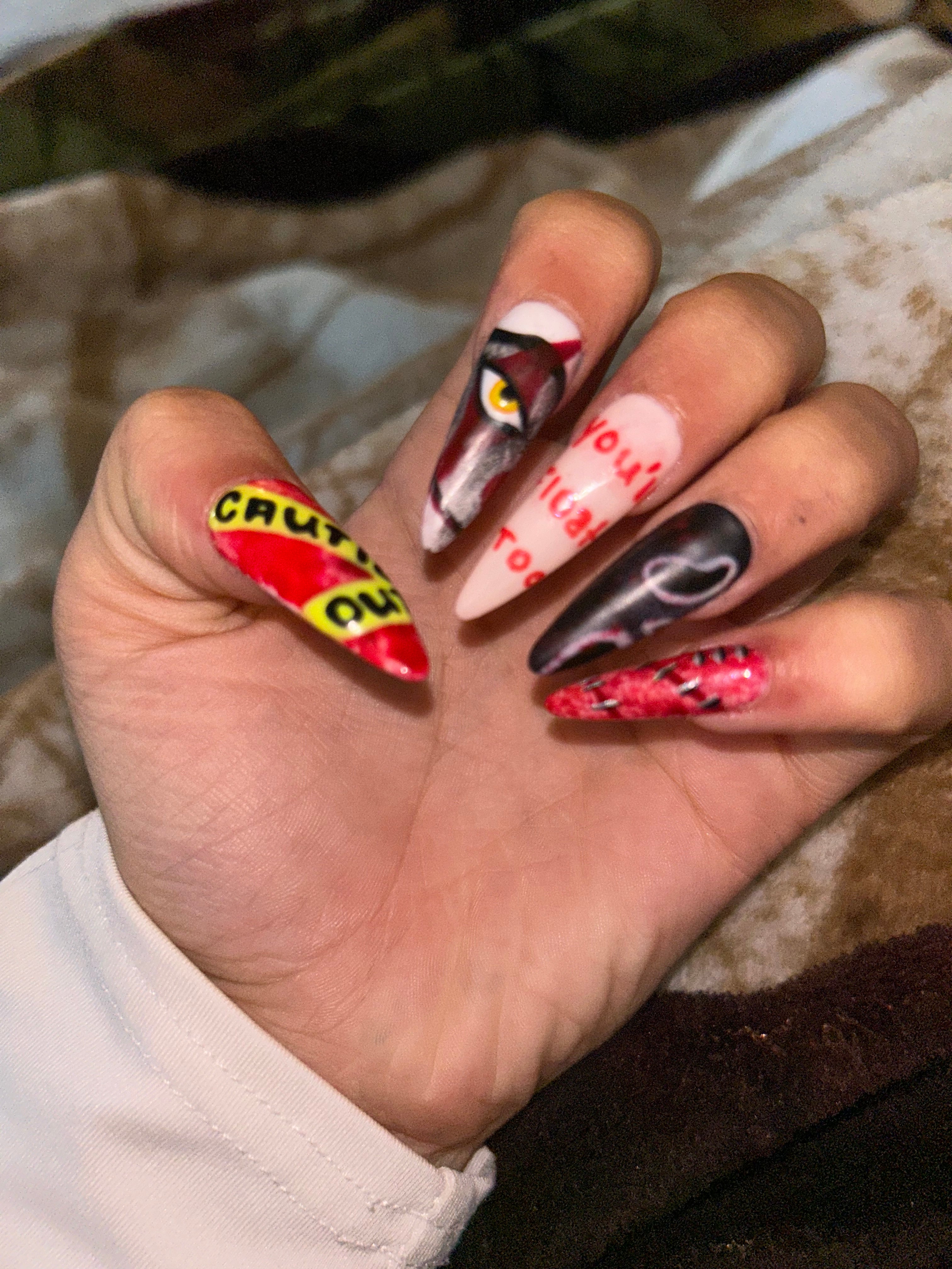 Customizable press on nail sets